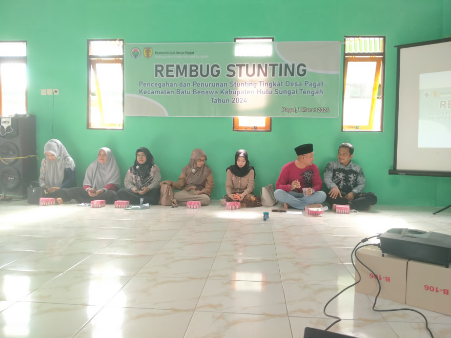 Pemerintah Desa Pagat Gelar Rembug Stunting untuk Penanggulangan Stunting Anak